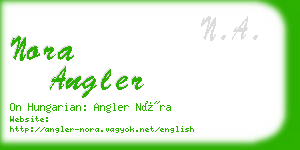 nora angler business card